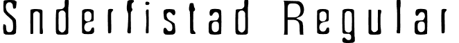 Snderfistad Regular font - Snderfistad.otf