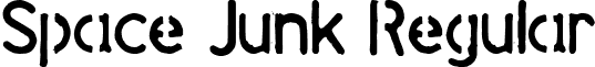 Space Junk Regular font - Space_Junk.ttf