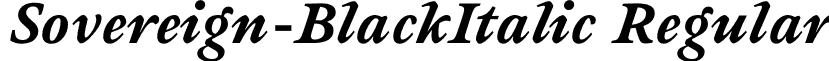 Sovereign-BlackItalic Regular font - Sovereign-BlackItalic.otf