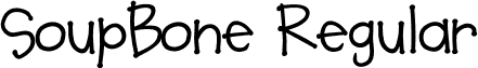 SoupBone Regular font - SoupBone-Regular.otf