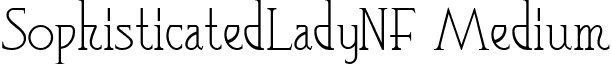 SophisticatedLadyNF Medium font - SophisticatedLadyNF_Medium.ttf