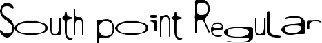 South point Regular font - South_point.ttf