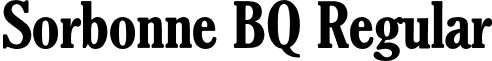 Sorbonne BQ Regular font - SorbonneBQ-CondensedMedium.otf