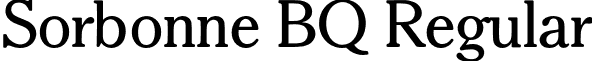 Sorbonne BQ Regular font - SorbonneBQ-Regular.otf