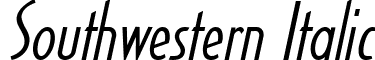 Southwestern Italic font - Southwestern_Italic.ttf