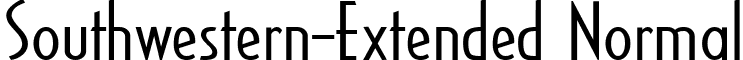 Southwestern-Extended Normal font - Southwestern-Extended_Normal.ttf