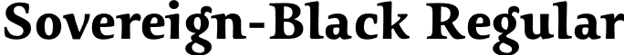 Sovereign-Black Regular font - Sovereign-Black.otf