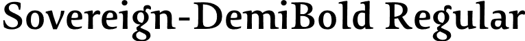 Sovereign-DemiBold Regular font - Sovereign-DemiBold.otf