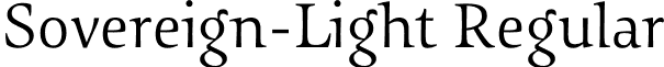 Sovereign-Light Regular font - Sovereign-Light.otf