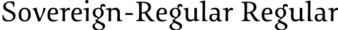 Sovereign-Regular Regular font - Sovereign-Regular.otf