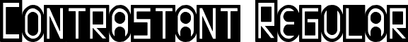 Contrastant Regular font - Contrastant.ttf