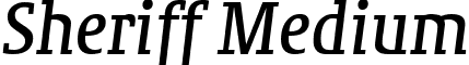 Sheriff Medium font - Sheriff-Italian.ttf