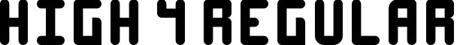 High 4 Regular font - High 4.ttf