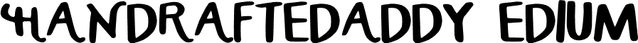 HandCraftedMaddy Medium font - HandCrafted_Maddy.otf