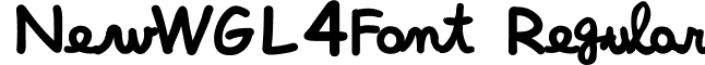 NewWGL4Font Regular font - CHICK-FO.ttf