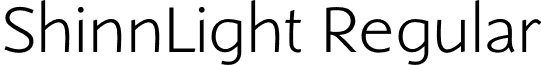 ShinnLight Regular font - ShinnLight.otf