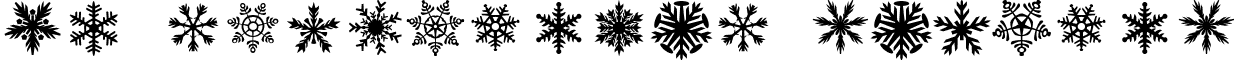 DH Snowflakes Regular font - DH_snowflakes.ttf