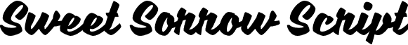 Sweet Sorrow Script font - Sweet Sorrow.otf