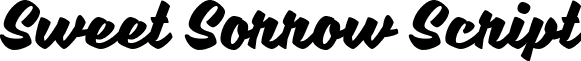 Sweet Sorrow Script font - Sweet Sorrow.ttf