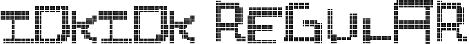 idkidk Regular font - idkidk.ttf