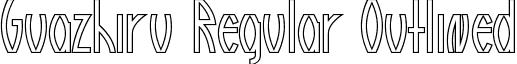 Guazhiru Regular Outlined font - Guazhiru Regular Outlined.otf