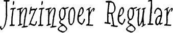 Jinzingoer Regular font - Jinzingoer.ttf