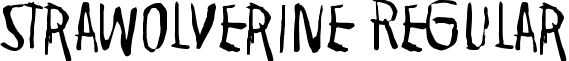 Strawolverine Regular font - Strawolverine.ttf