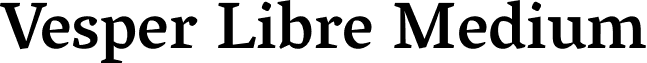 Vesper Libre Medium font - VesperLibre-Medium.ttf