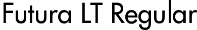 Futura LT Regular font - FuturaLT.ttf