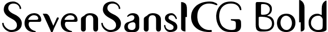 SevenSansICG Bold font - SevenSansICG-Bold.ttf