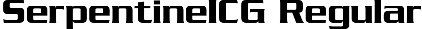 SerpentineICG Regular font - SerpentineICG.otf