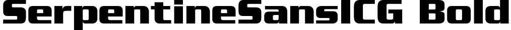 SerpentineSansICG Bold font - SerpentineSansICG-Bold.otf