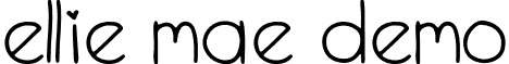 Ellie Mae Demo font - Ellie-Mae Demo Demo.otf