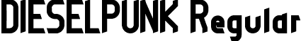 DIESELPUNK Regular font - DIESELPUNK.ttf