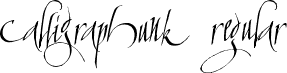 cAlLiGrApHuNk Regular font - cAlLiGrApHuNk Trial.ttf