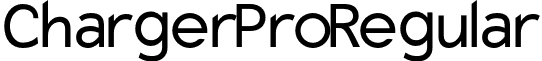 Charger Pro Regular font - ChargerPro.otf