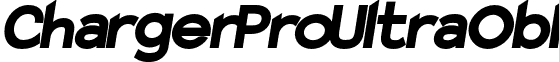 Charger Pro UltraObl font - ChargerProUltraObl.otf