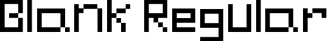 Blank Regular font - Blocky_Blank.ttf