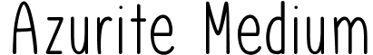 Azurite Medium font - Azurite (1).ttf