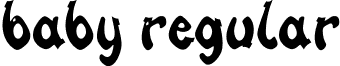 Baby Regular font - Baby.ttf