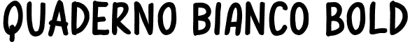 Quaderno Bianco Bold font - quaderno_bold.otf