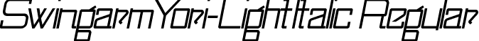 SwingarmYori-LightItalic Regular font - SwingarmYori-LightItalic.ttf