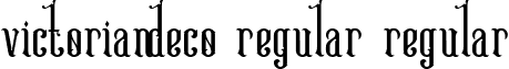 Victoriandeco Regular Regular font - Victoriandeco Demo.ttf