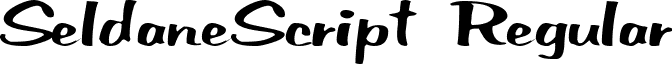 SeldaneScript Regular font - SeldaneScript.ttf