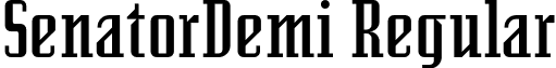 SenatorDemi Regular font - SenatorDemi.otf