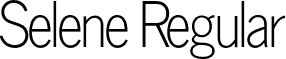 Selene Regular font - Selene.otf