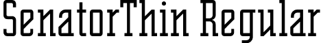 SenatorThin Regular font - SenatorThin.otf