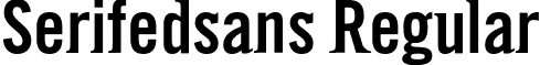 Serifedsans Regular font - Serifedsans.otf