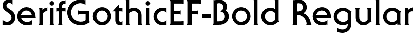 SerifGothicEF-Bold Regular font - SerifGothicEF-Bold.otf