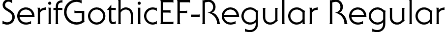 SerifGothicEF-Regular Regular font - SerifGothicEF-Regular.otf